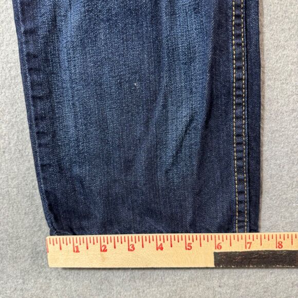 Levis Jeans Mens 34x34 Blue 514 Straight American Workwear Denim Mid Rise - Picture 6 of 11